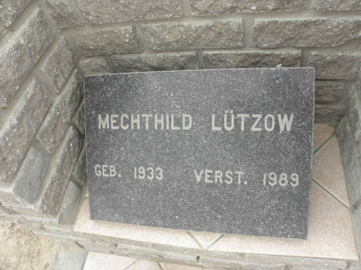 LÜTZOW Mechthild 1933-1989