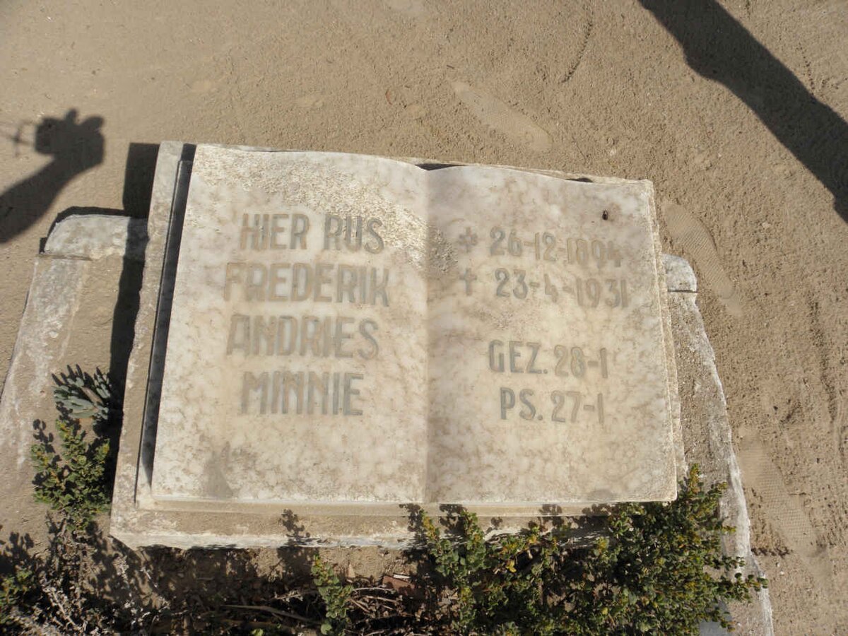 MINNIE Frederik Andries 1894-1931