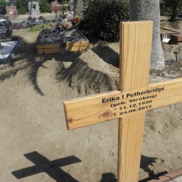 PETHERBRIDGE Erika I. nee STRÜBING 1930-2012