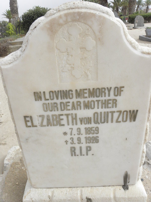 QUITZOW Elizabeth, von 1859-1926