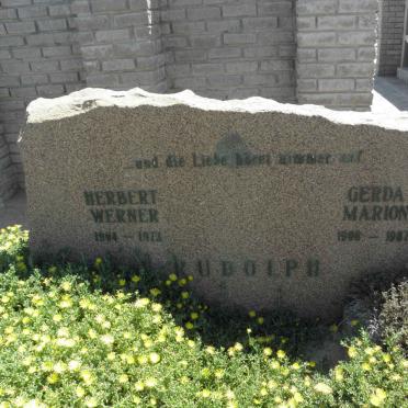 RUDOLPH Herbert Werner 1904-1973 &amp; Gerda Marion 1908-1987