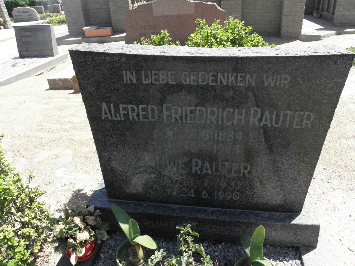 RAUTER Alfred Friedrich 1889-1973 :: RAUTER Uwe 1931-1990
