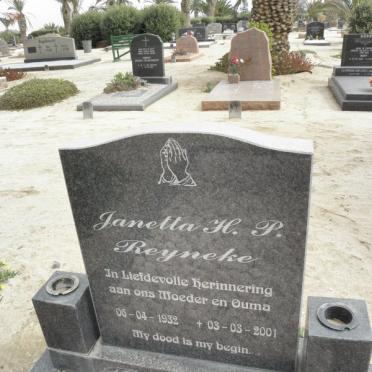 REYNEKE Janetta H.P. 1932-2001