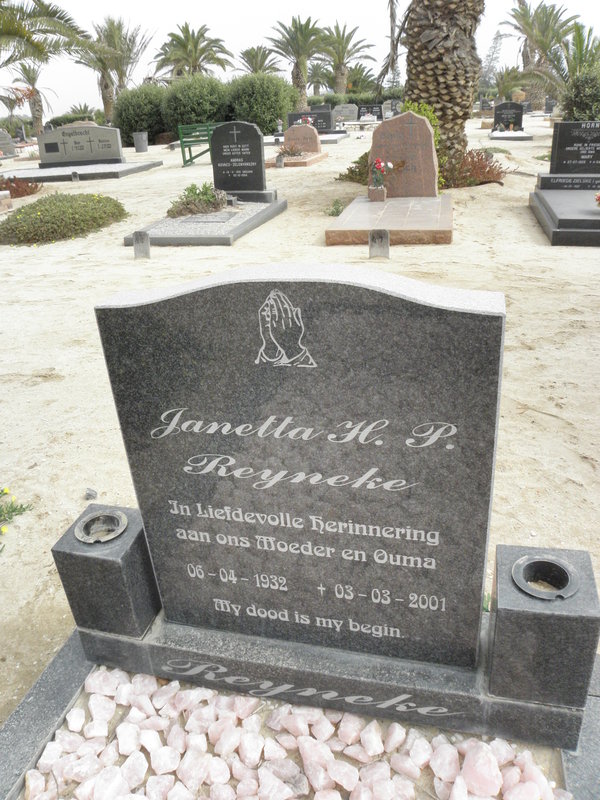 REYNEKE Janetta H.P. 1932-2001