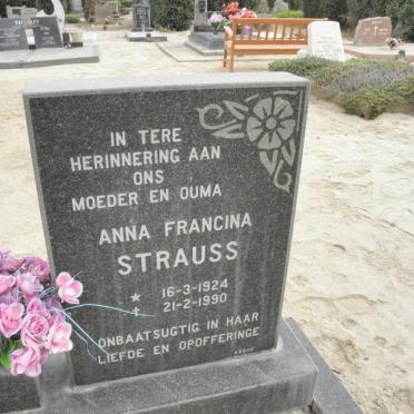 STRAUSS Anna Francina 1924-1990