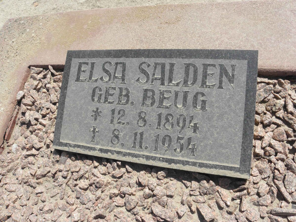 SALDEN Elsa nee BEUG 1894-1954