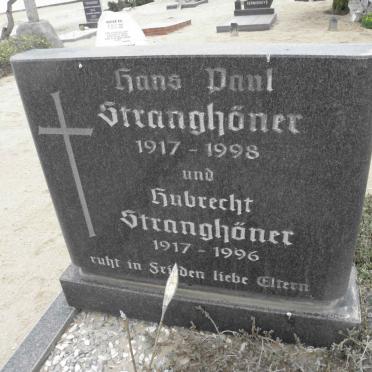 STRANGHÖNER Hans Paul 1917-1998 &amp; Hubrecht 1917-1996