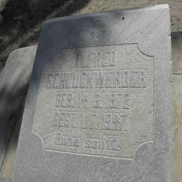 SCHLUCKWERDER Alfred 1872-1947