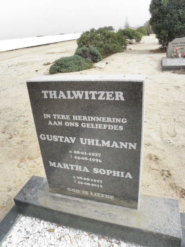 THALWITZER Gustav Uhlmann 1927-1996 &amp; Martha Sophia 1927-2011