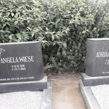 WIESE Adriaan 1891-1975 &amp; Angela 1891-1968