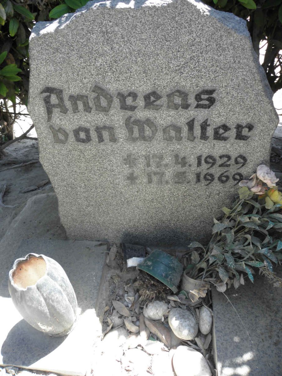 WALTER Andreas, von 1929-1969