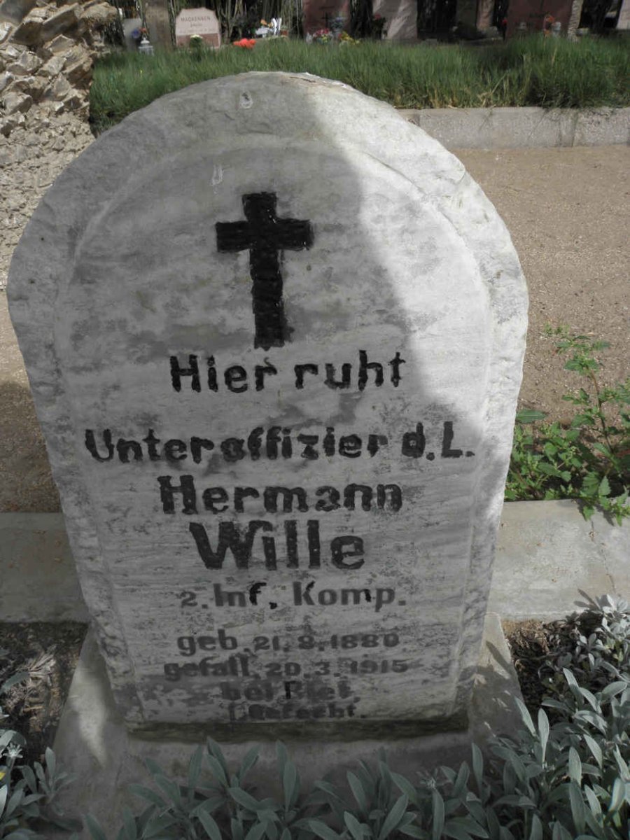 WILLE Hermann 1889-1915