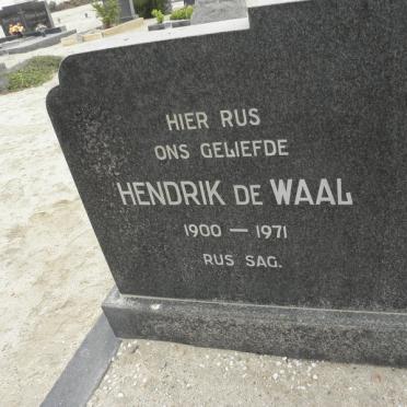 WAAL Hendrik, de 1900-1971 &amp; Martha Maria 1916-1984