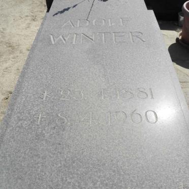 WINTER Adolf 1881-1960 &amp; Frieda 1902-1970