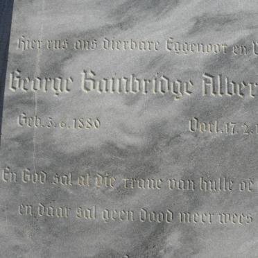 ALBERTYN George Bainbridge 1880-1942