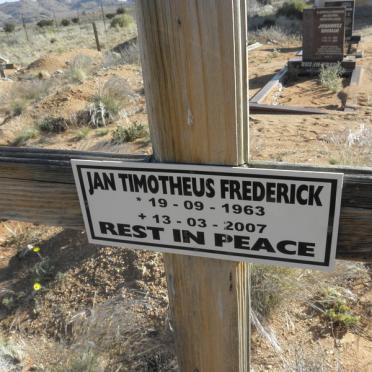 FREDERICK Jan Timoteus 1963-2007