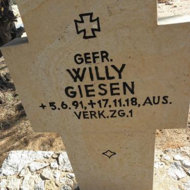GIESEN Willy 1891-1918
