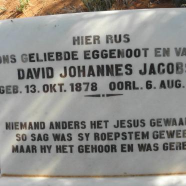 JACOBS David Johannes 1878-1935