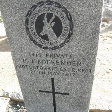 KOEKEMOER P.J. -1917