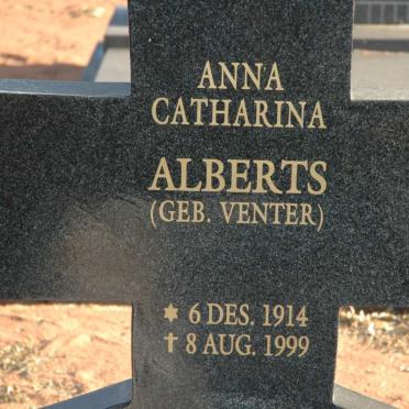 ALBERTS Anna Catharina nee VENTER 1914-1999
