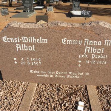 ALBAT Ernst-Wilhelm 1919-1997 &amp; Emmy Anna Maria PROBST 1918-