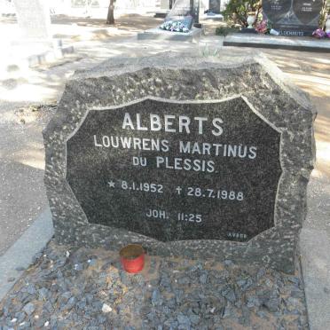 ALBERTS Louwrens Martinus du Plessis 1952-1988