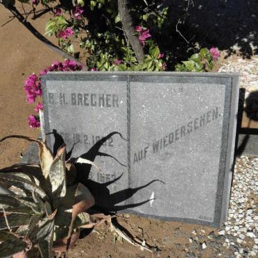 BRECHER B.H. 1852-1953