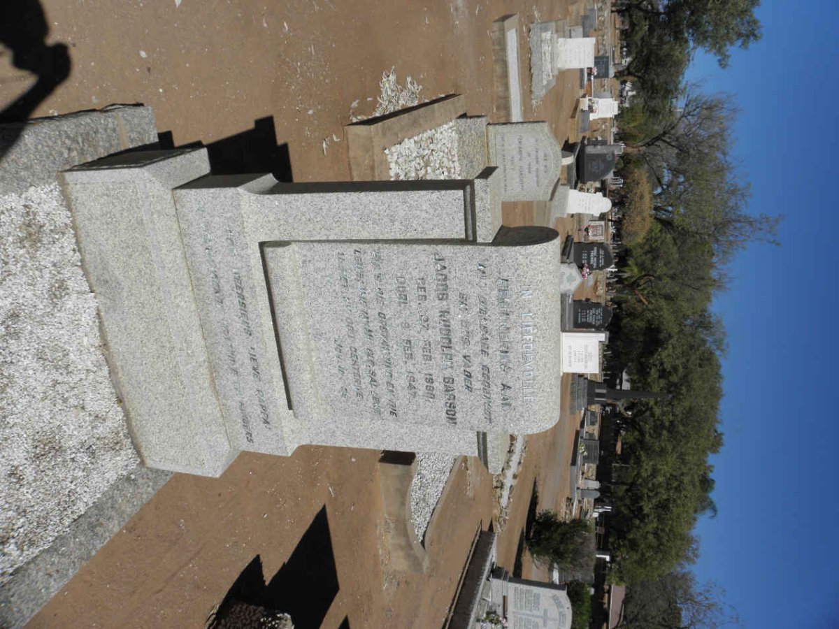 BASSON Jacob Rudolph 188?-1947