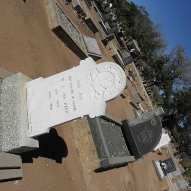 BLEK W.F., van 1923-1948