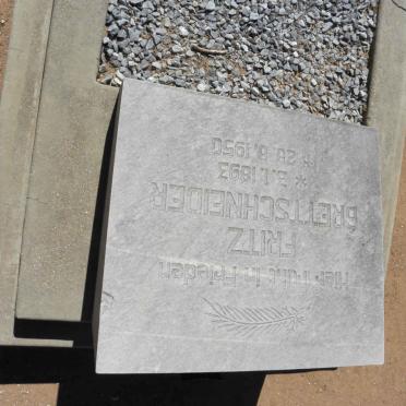 BRETTSCHNEIDER Fritz 1893-1950