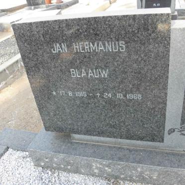 BLAAUW Jan Hermanus 1915-1968