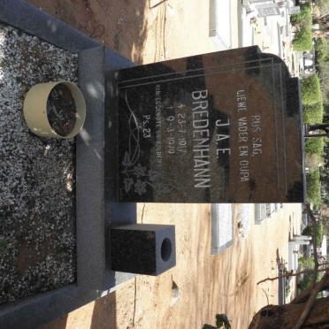 BREDENHANN J.A.E. 1917-1979