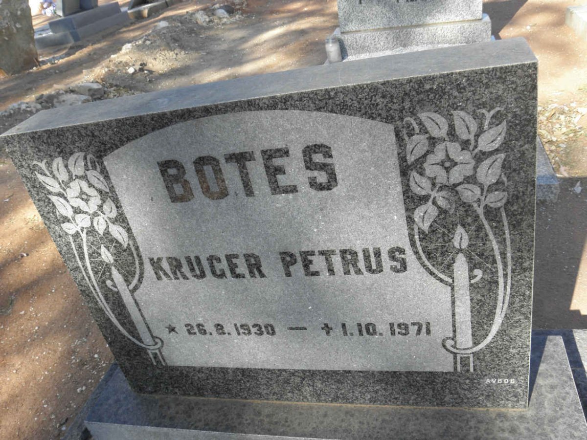 BOTES Kruger Petrus 1930-1971