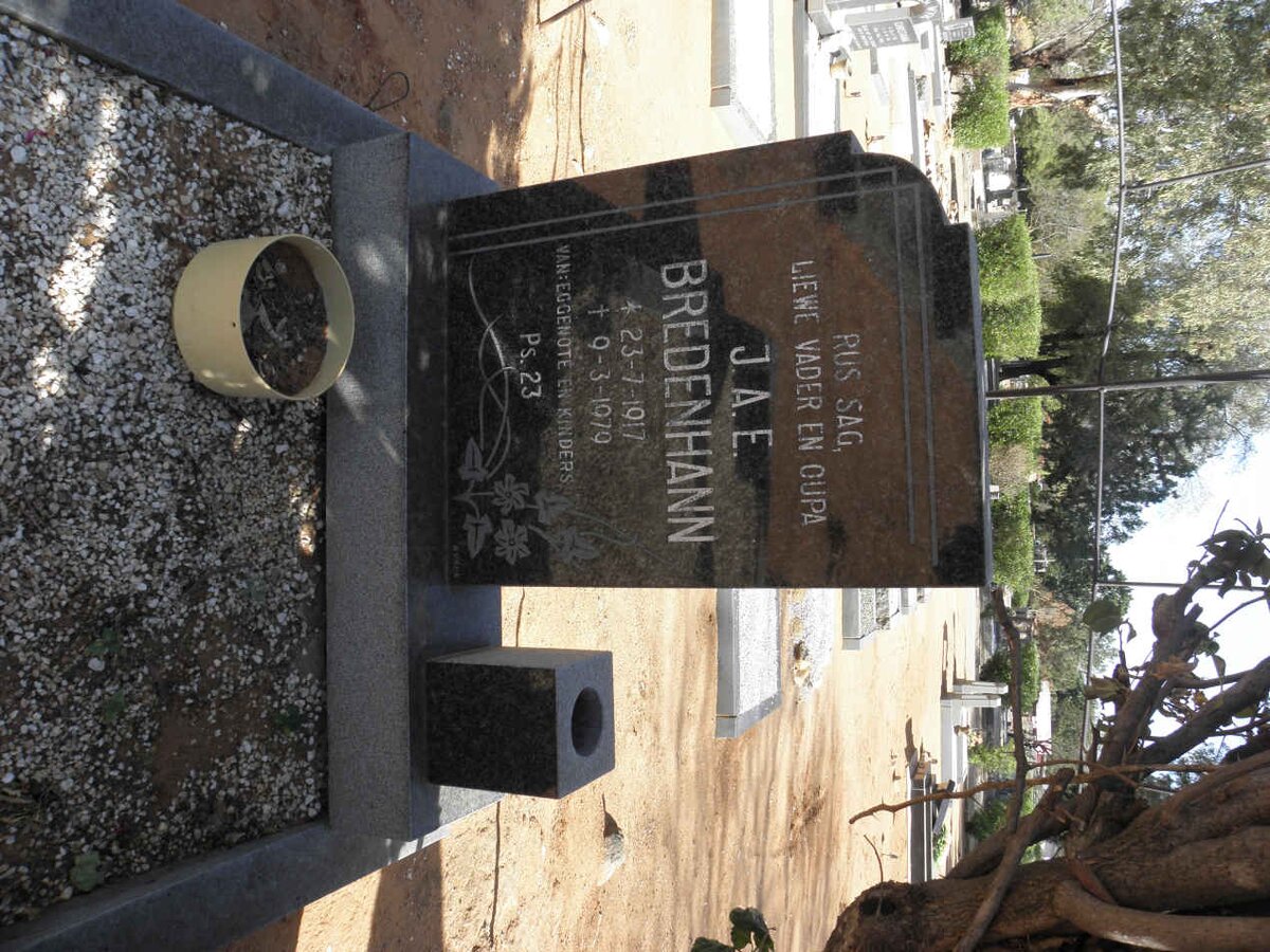 BREDENHANN J.A.E. 1917-1979