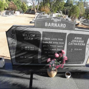 BARNARD Willem Adam 1912-1987 &amp; Anna Johanna Catheriena 1914-