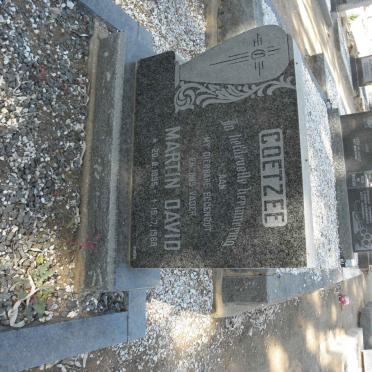 COETZEE Martin David 1895-1968