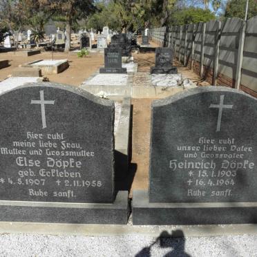 DÖPKE Heinrich 1903-1964 &amp; Else ECKLEBEN 1907-1958