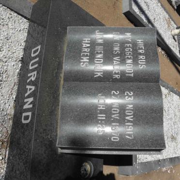 DURAND Jan Hendrik Harems 1917-1970