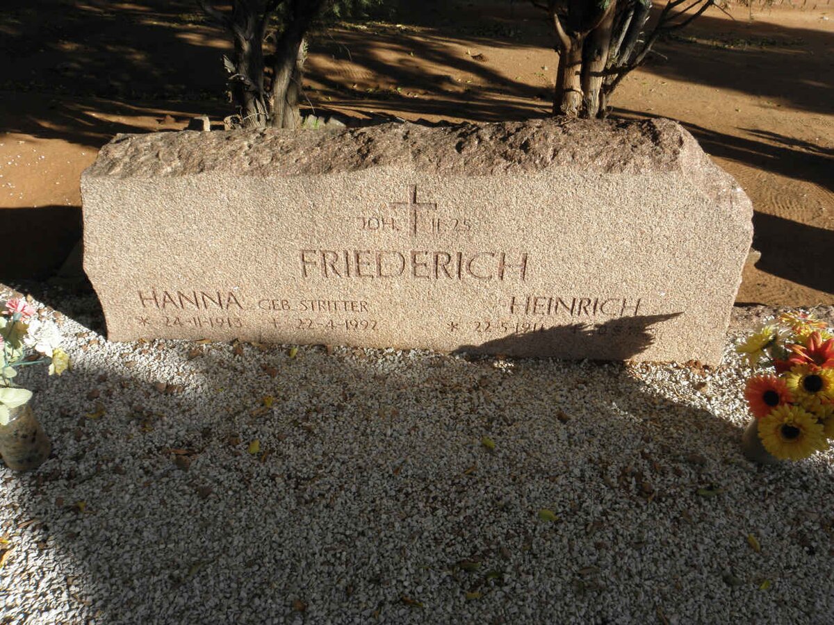FRIEDERICH Heinrich 1911-19?? &amp; Hanna STRITTER 1913-1992
