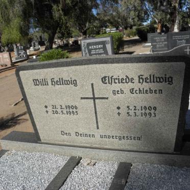 HELLWIG Willi 1906-1995 &amp; Elfrieda ECKLEBEN 1909-1993