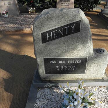 HEEVER Henty, van den 1928-1983