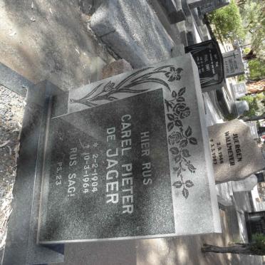 JAGER Carel Pieter, de 1904-1964