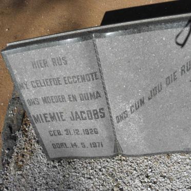 JACOBS Miemie 1926-1971