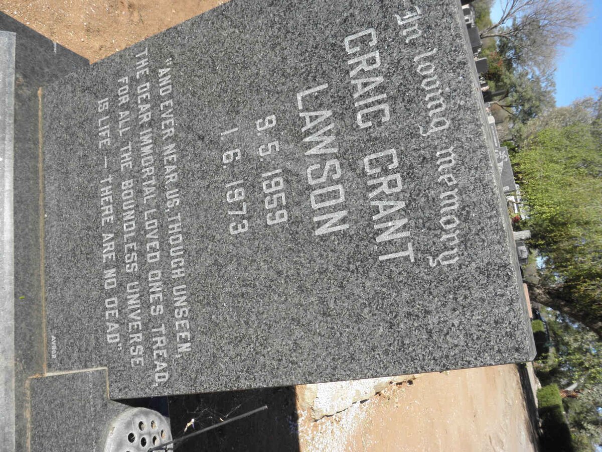 LAWSON Craig Grant 1959-1973