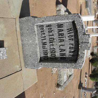 LANG Maria 1907-1910