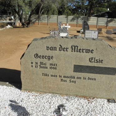 MERWE George, van der 1943-1998 &amp; Elsie