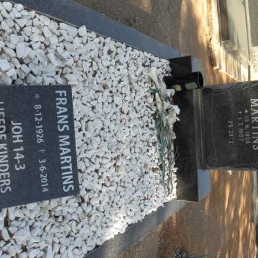 MARTINS Frans 1926-2014 &amp; Poppie 1928-1987