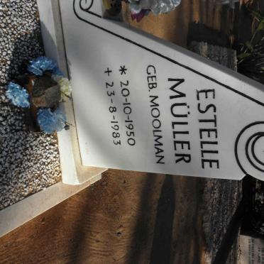 MÜLLER Estelle nee MOOLMAN 1950-1983