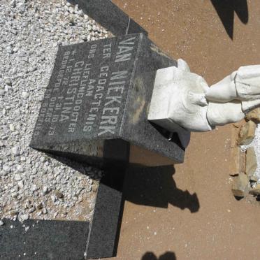 NIEKERK Christina, van 1972-1973