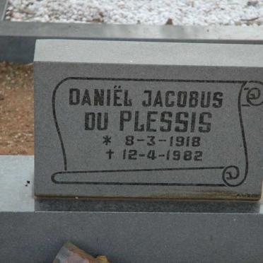 PLESSIS Daniël Jacobus, du 1918-1982